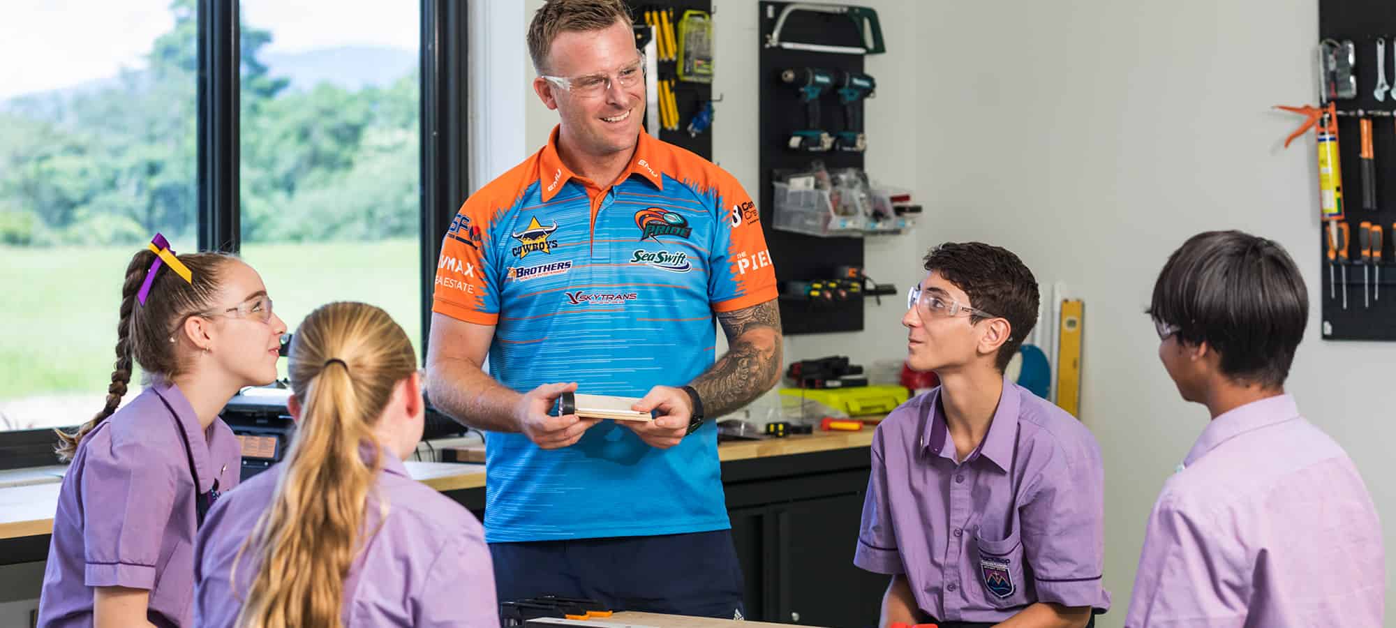 MacKillop Catholic College students work on science project 