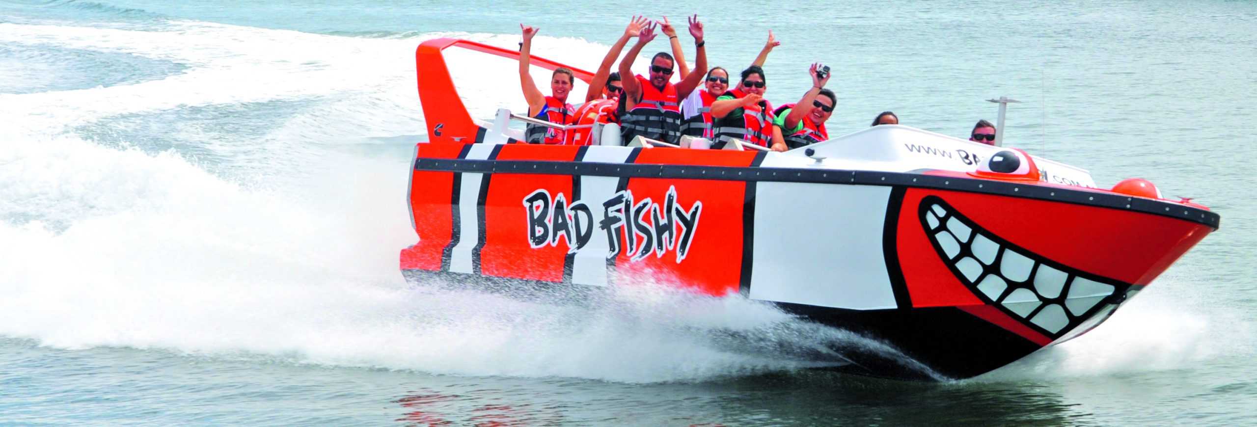 Jet Boat Through Cairns with Bad Fishy